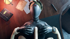 원자 심장 섹스 로봇 소녀 큰 가슴 정액 얼굴에 애니메이션 게임