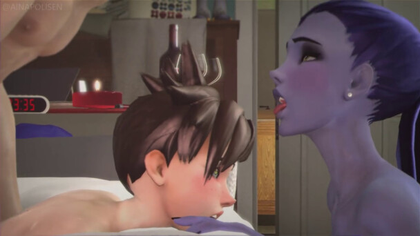   Widowmaker And Tracer Pronebone Xuất tinh trong cơ thể
