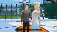   Một cô gái lừa dối trước mặt bạn trai với cầu thủ bóng rổ
