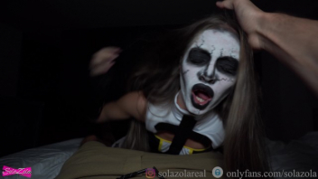 XxxHalloween Head-sucking Ghost SolaZola. Seductive Female Demon Watching A Young Man Masturbate In The Bedroom And Feeling Pitiful. The Significant Other Both Of Them Managed To Suck Each Other\'s Crotches And Invited One Another To Fuck, Which Was A Thrilling Experience For The Significant Other.

