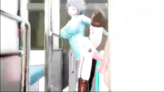   Futa/ái nam ái nữ Hậu môn Threesome 3D Nội dung khiêu dâm hoạt hình được chuyển đổi
